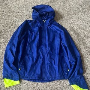 Kids Blue and Yellow Hooded Jacket